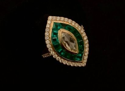 Bague marquise – Antiquaire Nîmes