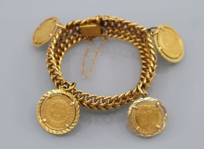 Bracelet en or et pièces – Antiquaire Nîmes