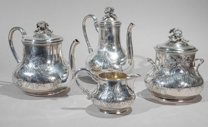 Service à thé en argent – Antiquaire Nîmes